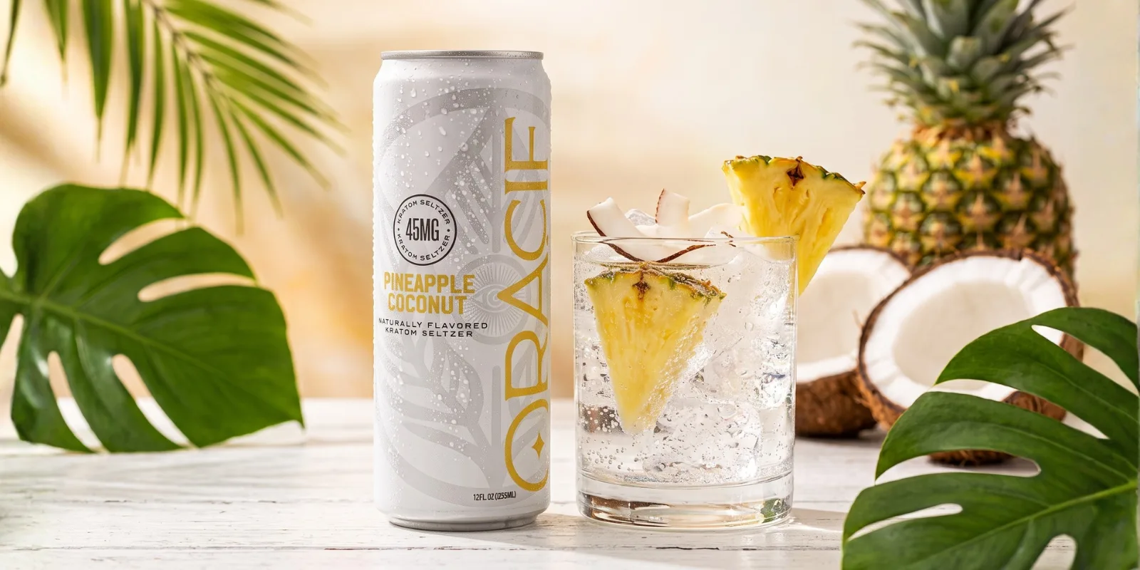 Pineapple Coconut Energy Drink Flavor Review: Oracle Organix Seltzer